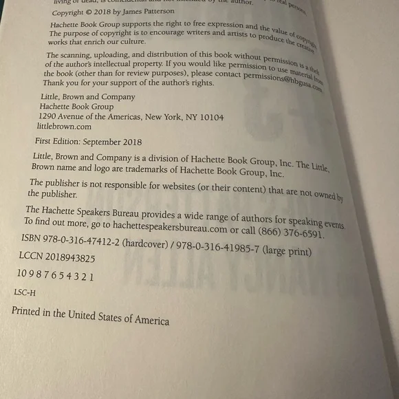 James Patterson “Juror #3” Riveting, great book
EUC used, excellent condition. - Picture 5 of 5